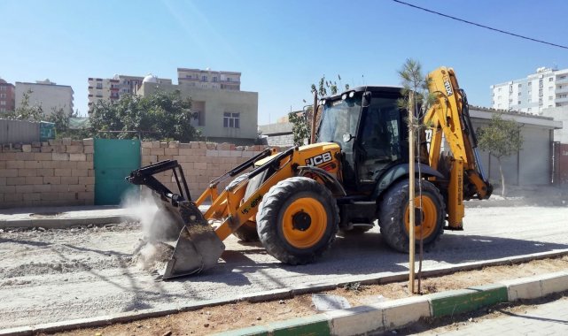 Kızıltepe Stadyum Caddesinde asfaltlama çalışmaları başladı