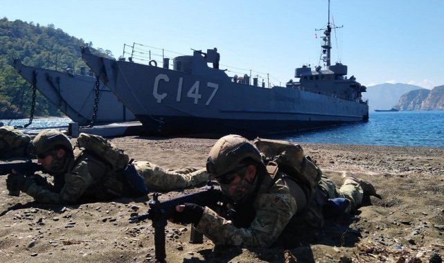 MSB: "Amfibi Görev Grup Komutanlığı Harekâta Hazırlık Eğitimleri başarılı şekilde icra edildi"