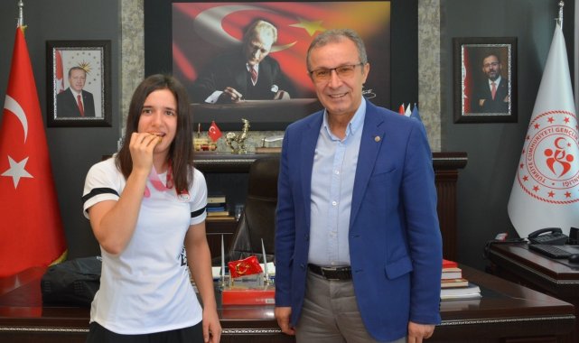 Olimpiyat şampiyonundan İbanoğlu'na ziyaret
