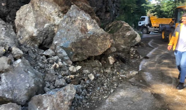 Ordu'da sağanak sonrası heyelan