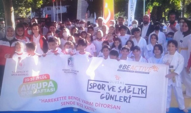 Pandemiden sonra ilk Avrupa spor haftası etkinliği gerçekleşti