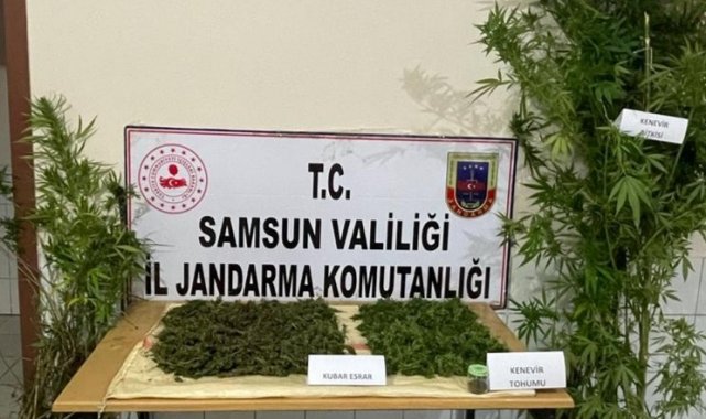 Samsun'da 4 kilo kubar esrar ele geçirildi