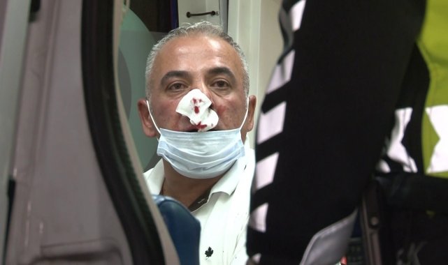 TEM Otoyolu'nda alkollü şekilde kazaya karışan sürücüye dayak