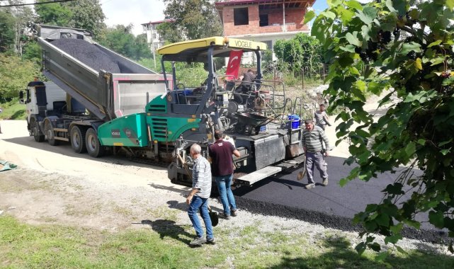 Ulubey'de asfalt çalışmaları hız kazandı