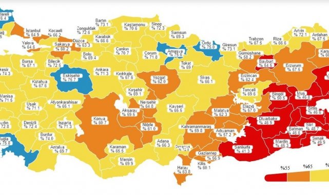 Van, ikinci doz aşıda kırmızı iller arasında