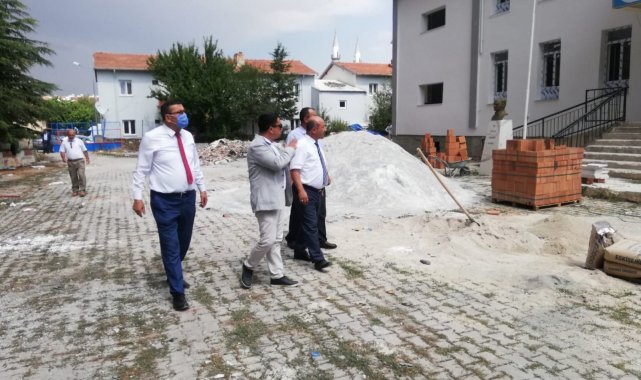 Zafertepeçalköy İlk ve Ortaokulu'nda güçlendirme çalışması