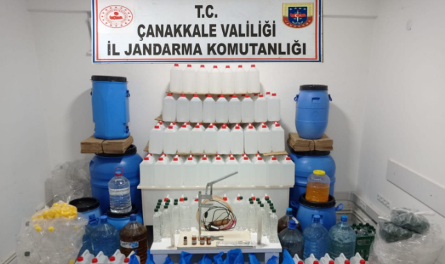 Jandarmadan sahte içki operasyonu