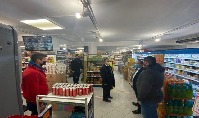 Vali Aktaş marketleri denetledi