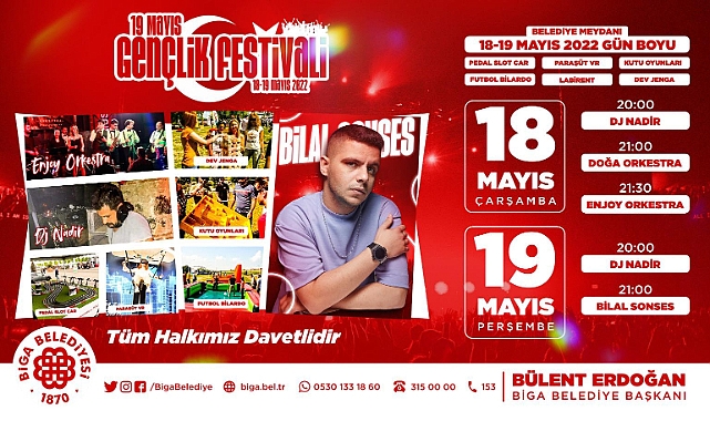 Biga’da Gençlik Festivali