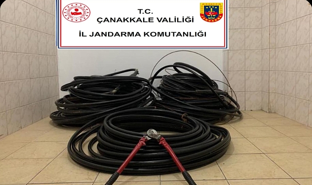 Kablo hırsızları gözaltına alındı