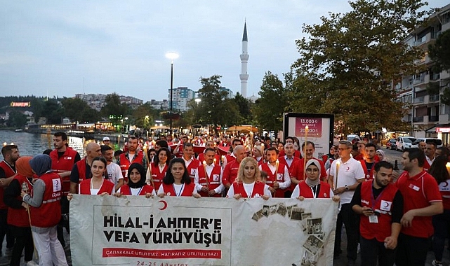 “Hilal-i Ahmer’a Vefa Yürüyüşü”