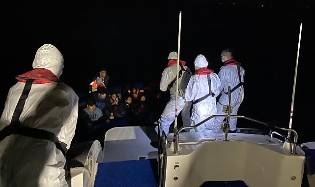 24 düzensiz göçmen kurtarıldı