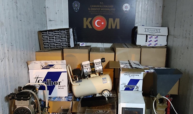 Emniyetten kaçak sigara operasyonu