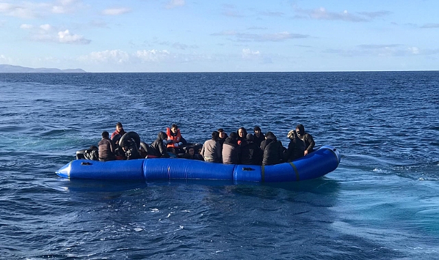 35 düzensiz göçmen kurtarıldı