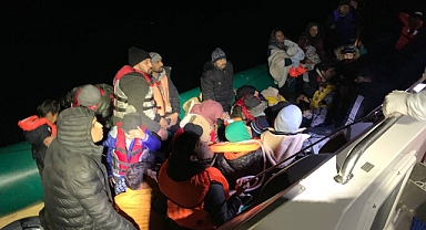 41 düzensiz göçmen kurtarıldı