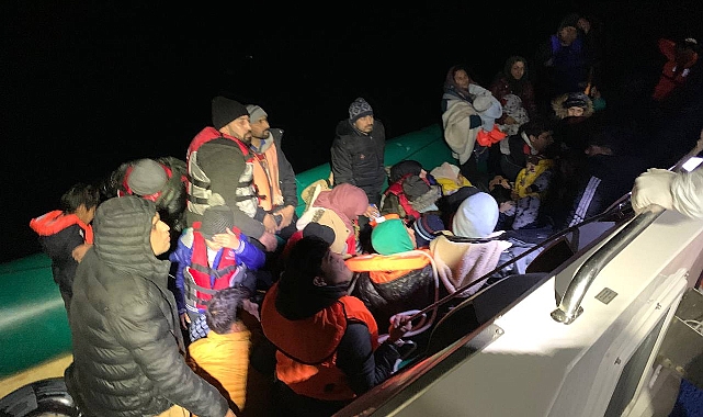 41 düzensiz göçmen kurtarıldı