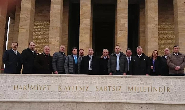 Biga TSO heyetinin Anıtkabir ziyareti