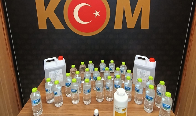 Emniyetten sahte içki operasyonu