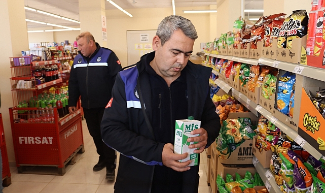 Geyikli'de marketler denetlendi