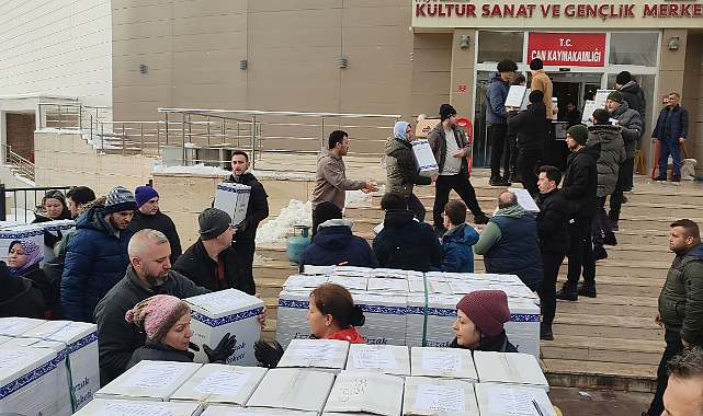 Çan'dan afet bölgesine destek