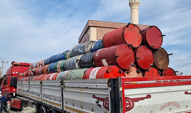 Deprem bölgesine varil soba desteği