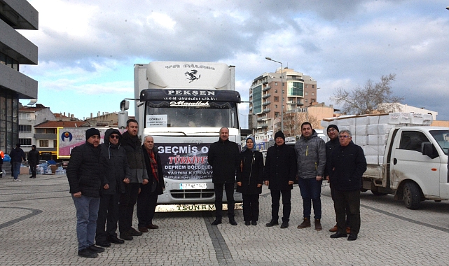 Lapseki'den 5 yardım tırı daha gönderildi