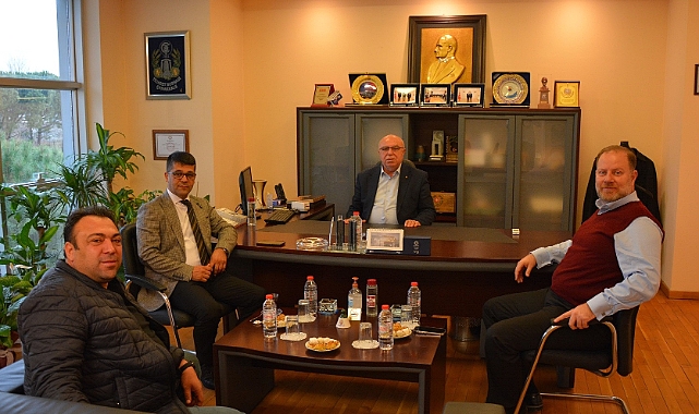 Başkan Deniz misafirlerini ağırlıyor