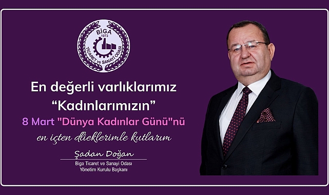 Başkan Doğan'dan 8 Mart mesajı