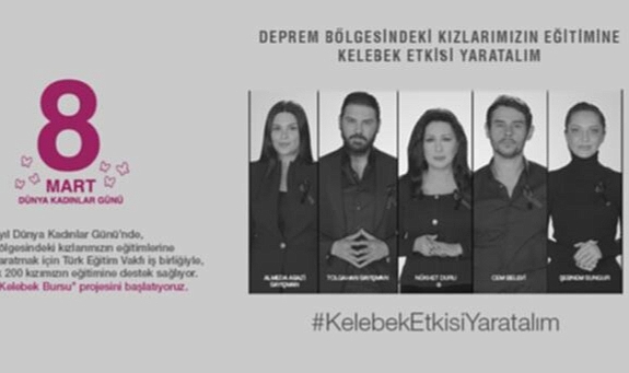"Kızlarımıza Kelebek Bursu"