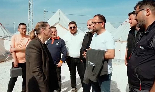 Zeynep Bodur Okyay deprem bölgesinde