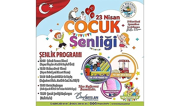 23 Nisan'da Kepez şenlenecek