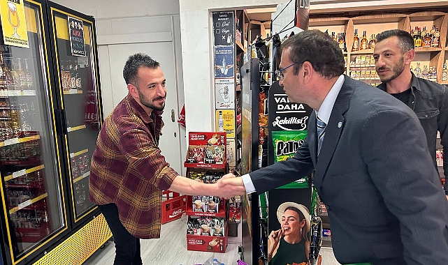 İYİ Partili Uz'dan esnaf turu