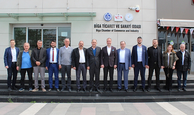 MHP heyetinden Biga TSO'ya ziyaret