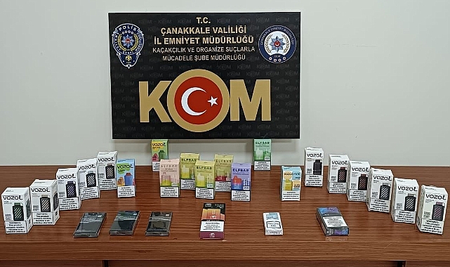 Çanakkale'de kaçak sigara operasyonu