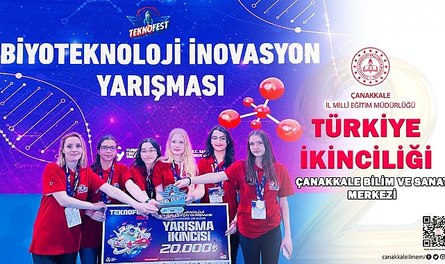 Çanakkaleli öğrenciler Teknofest'te ikinci oldu