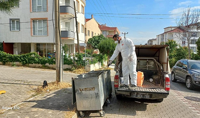 Kepez'de ilaçlama çalışması