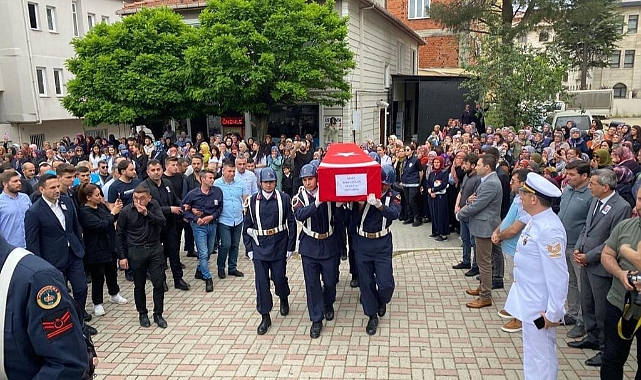 Çanakkale şehidini uğurladı