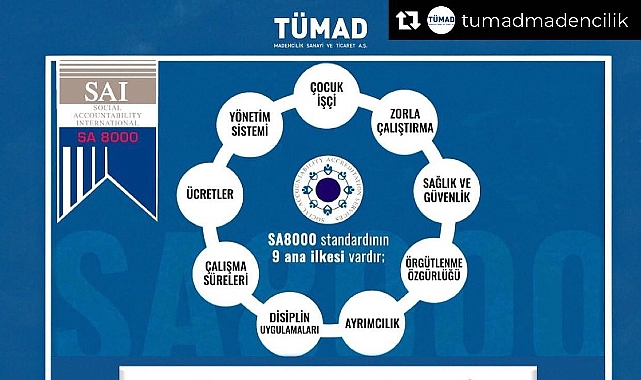 TÜMAD'a SA8000 belgesi!