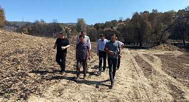 Vali Aktaş yangın bölgesini inceledi