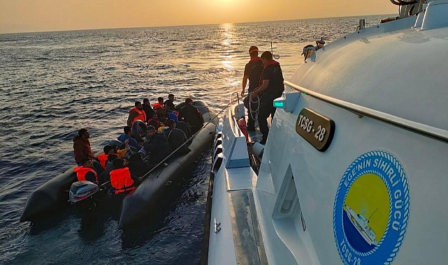 Ayvacık'ta 48 kaçak göçmen yakalandı