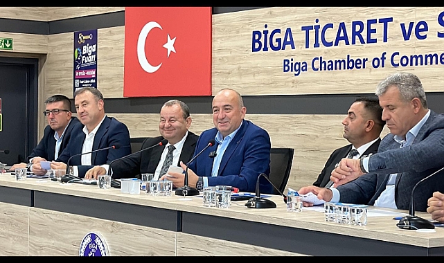 Gider, Biga'da iş insanlarıyla yatırımları görüştü