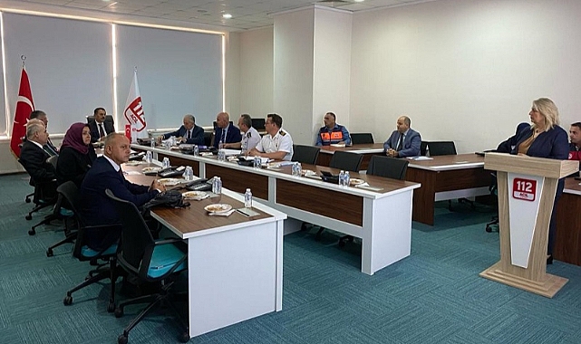 112 Acil Çağrı Merkezi'nde toplantı düzenlendi