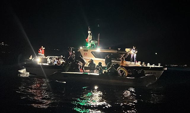 Ayvacık'ta 47 göçmen yakalandı