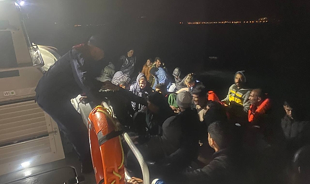 Ayvacık'ta kaçak göçmen operasyonu