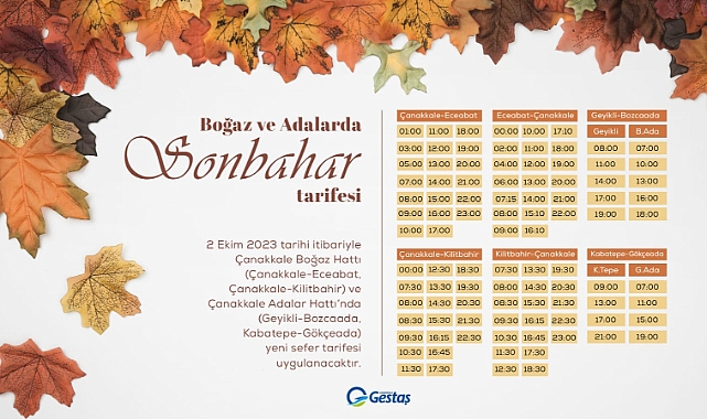 Gestaş’tan sefer değişikliği