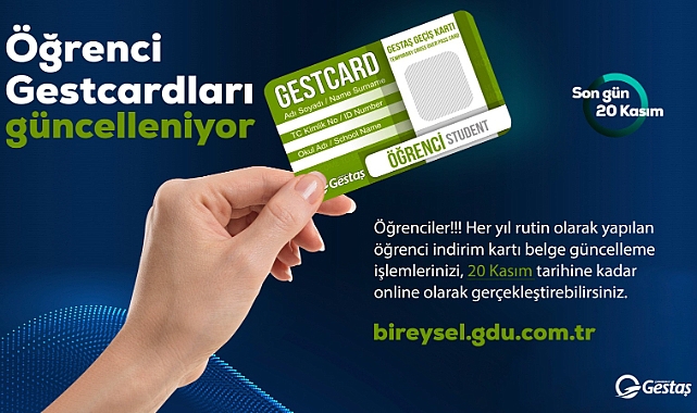 Öğrenci Gestcardları güncelleniyor!
