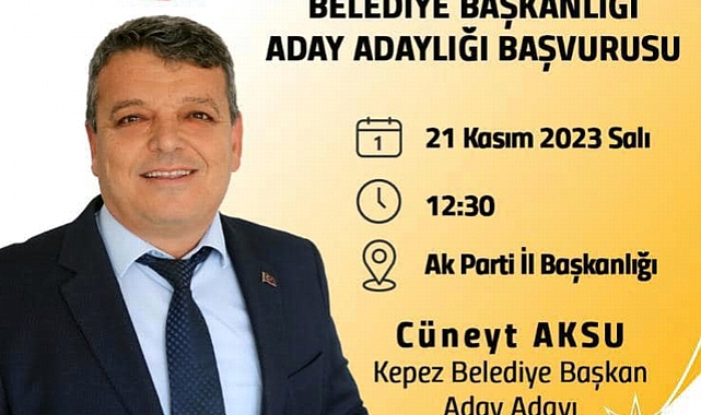 Aksu Kepez'den aday adaylığını açıklıyor