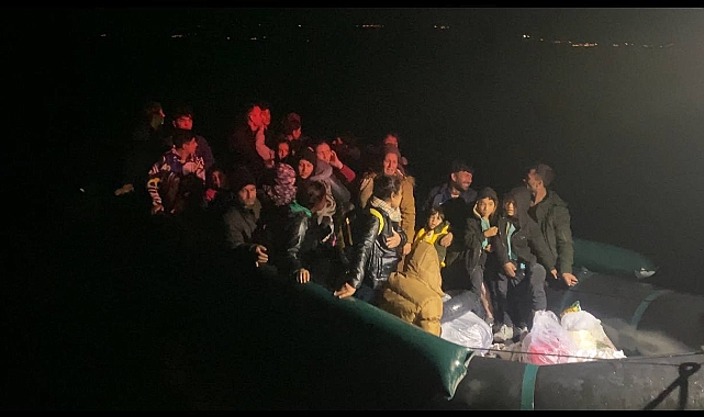 Ayvacık'ta 33 kaçak göçmen yakalandı