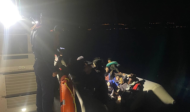 Ayvacık'ta kaçak göçmen operasyonu