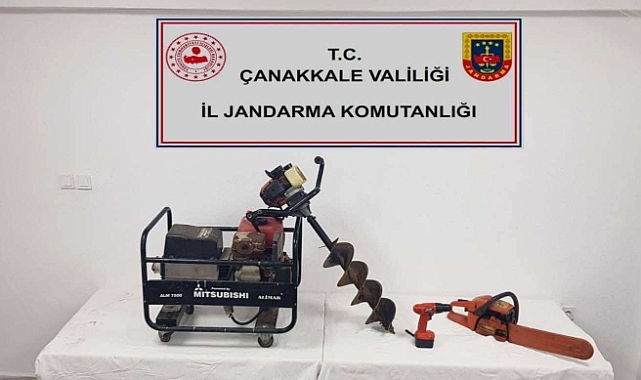 Bayramiç'te hırsızlık yapan şahıs tutuklandı